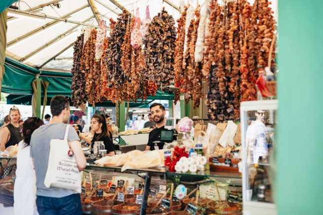 Viktualienmarkt especias y queso