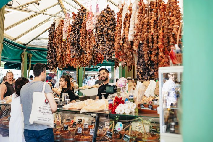 Viktualienmarkt especias y queso